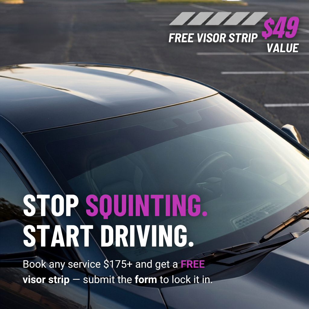 Renegade Auto Spa visor strip ad creative